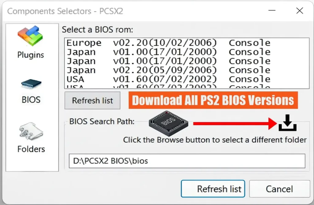 PS2 BIOS Files Pack